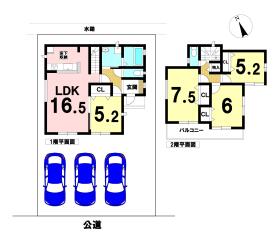 ハートフルタウン愛西市西保町西川原　全1棟　新築一戸建て