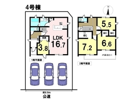 Livele Garden S名古屋市北区楠第2　全7棟　4号棟　新築一戸建て