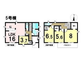 Livele Garden S名古屋市北区楠第2　全7棟　5号棟　新築一戸建て