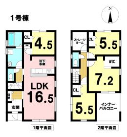 LiveleGardenS津島市江東町3丁目　全2棟　1号棟　新築一戸建て