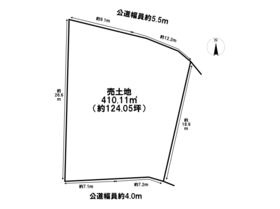 四日市市波木町　建築条件なし土地