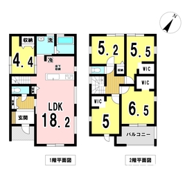  一宮市北今　全2棟　1号棟　新築一戸建て