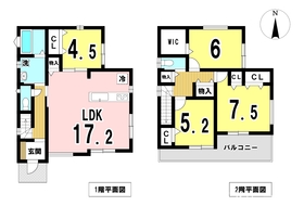 一宮市第1三条山　全5棟　4号棟　新築一戸建て