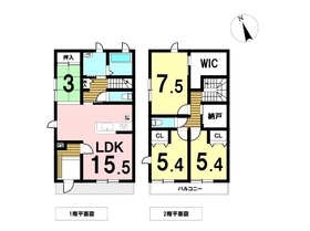 桑名市大字東方　メゾネット　中古一戸建て