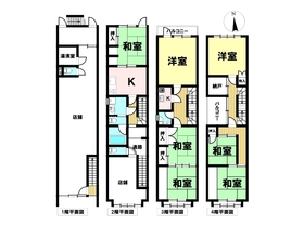岐阜市徹明通１丁目　店舗付き中古一戸建て