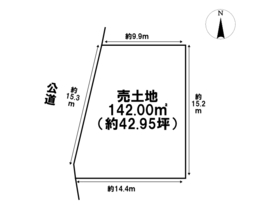 四日市市楠町南川　建築条件なし土地