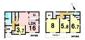 LiveleGardenS愛西市北一色町北田面　全1棟　新築一戸建て