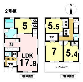 LiveleGardens愛西市諸桑町郷城　全3棟　2号棟　新築一戸建て
