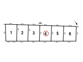 名古屋市緑区神沢1丁目　全6区画　4号地　建築条件なし土地