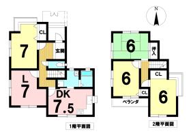 津島市東中地町1丁目　中古一戸建て