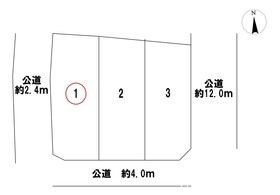 一宮市北方町中島　全3棟　1号棟　新築一戸建て