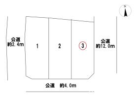 一宮市北方町中島　全3棟　3号棟　新築一戸建て