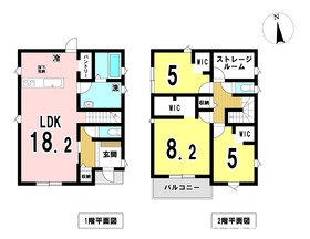 一宮市北方町中島　全3棟　3号棟　新築一戸建て