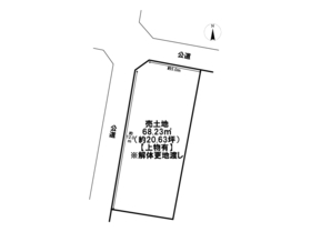 大治町三本木西深田　建築条件なし土地