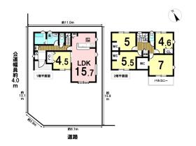 リーブルガーデン四日市市小杉町　全1棟　新築一戸建て