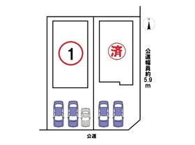 ブルーミングガーデン名古屋市中川区打出2丁目　全2棟　1号棟　新築一戸建て