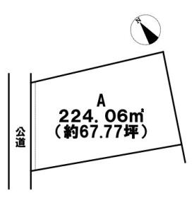 津島市瑠璃小路町１丁目　全２区画　A区画　建築条件なし土地