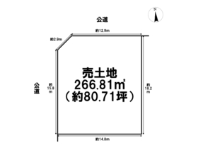 ●桑名市大字東方　建築条件なし土地