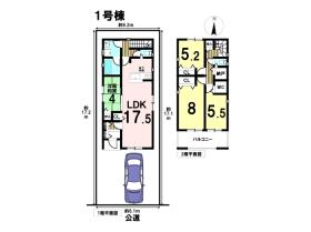 クレイドルガーデンあま市下萱津山伏第6　全4棟　1号棟　新築一戸建て