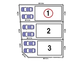 一宮市多加木1期　全3区画　1号地　建築条件なし土地
