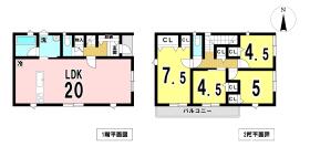一宮市篭屋第3　全2棟　1号棟　新築一戸建て