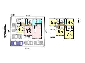 岐阜市朝霧町　全2棟　B棟　新築一戸建て
