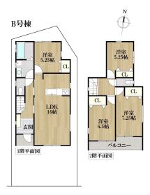名古屋市港区名四町　全2棟　B棟　新築一戸建