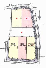 あま市七宝町遠島八幡島　全6区画　Ｆ区画　建築条件なし土地
