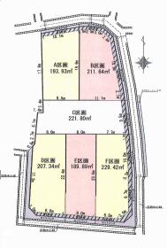 あま市七宝町遠島八幡島　全6区画　Ｆ区画　建築条件なし土地