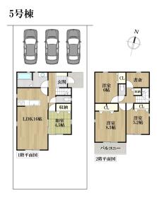 リナージュ名古屋市港区船頭場1丁目　全13区画　5号棟　新築一戸建て
