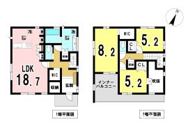 一宮市萩原町西宮重　全3棟　3号棟　新築一戸建て