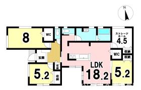 LiveleGardenS岐阜市栄新町の平屋　全1棟　1号棟　新築一戸建て