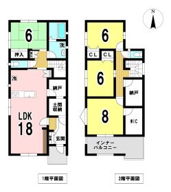 一宮市平和3丁目　全4棟　1号棟　新築一戸建て