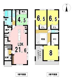一宮市平和3丁目　全4棟　2号棟　新築一戸建て