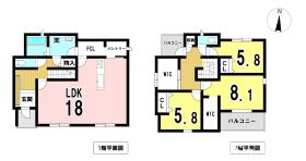 一宮市丹陽町九日市場字東三本松　新築一戸建て