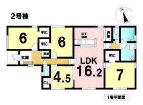 LiveleGarden津島市高台寺町字北浦　全7棟　2号棟　新築一戸建て