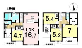 LiveleGarden津島市高台寺町字北浦　全7棟　4号棟　新築一戸建て