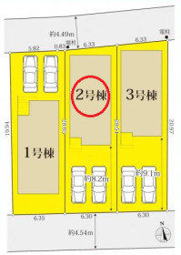 グラファーレ名古屋市港区船頭場１丁目　全3棟　2号棟　新築一戸建て