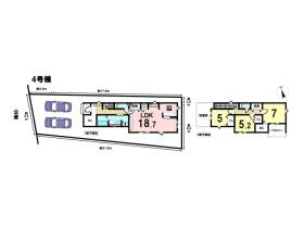 グラファーレ名古屋市大当郎5期　全4棟　4号棟　新築一戸建て