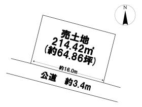 ●岐阜市手力町　建築条件なし土地