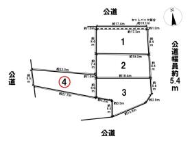 名古屋市中川区大当郎5期　全4区画　4区画　建築条件なし土地