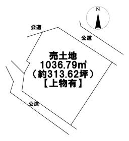 愛西市善太新田町十一下　建築条件なし土地
