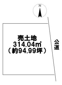 津島市上新田町２丁目　建築条件なし土地