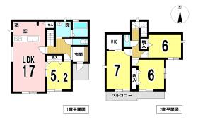 一宮市三ツ井5丁目　全3棟　C号棟　新築一戸建て