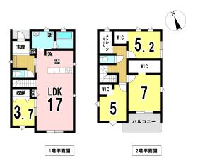江南市曽本町　全2棟　2号棟　新築一戸建て