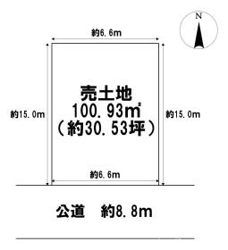 一宮市大和町馬引字古宮　建築条件なし土地