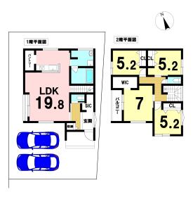 愛西市北河田町郷西　全１棟　新築一戸建て