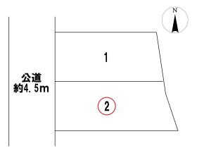 木曽川町6期　全2区画　2号地　建築条件なし土地