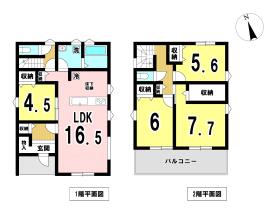 一宮市北今字再鳥一　新築一戸建て