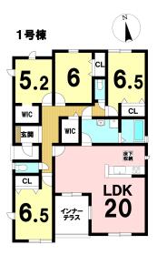 リナージュ津島市神尾町字東之割　全2棟　1号棟　新築一戸建て